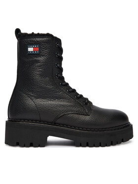 Tommy Jeans Tommy Jeans Schnürstiefeletten Tjw Urban Laceup Boot Wl EN0EN02906 Schwarz