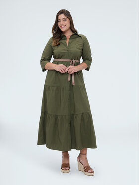 Fiorella Rubino Fiorella Rubino Sukienka wieczorowa 7048T001779N035 Zielony A-Line Fit