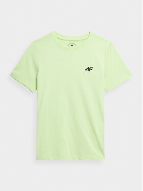 4F 4F T-Shirt 4FJAW23TTSHM0795 Zielony Regular Fit