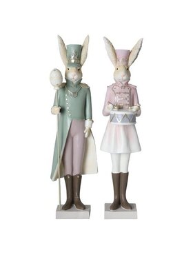 MIAhome MIAhome Figurka para królików żołnierzyków 43,5x11,5x10 cm Kolorowy