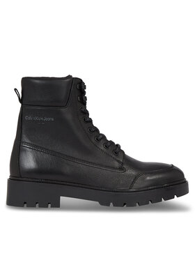 Calvin Klein Jeans Calvin Klein Jeans Planinarske cipele Combat Mid Laceup Wl Lth YM0YM00847 Crna