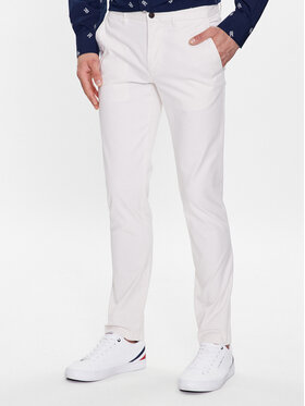Tommy Hilfiger Tommy Hilfiger Pantaloni chino Bleecker MW0MW26619 Bianco Slim Fit