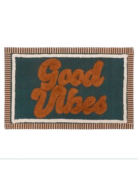 MIAhome MIAhome Dywan bawełniany 60x90 cm Good Vibes Kolorowy