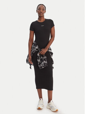 Tommy Jeans Tommy Jeans Ежедневна рокля DW0DW22339 Черен Slim Fit