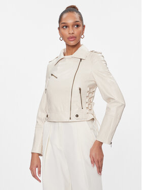 TWINSET TWINSET Яке от имитация на кожа 241TP2300 Бежов Regular Fit