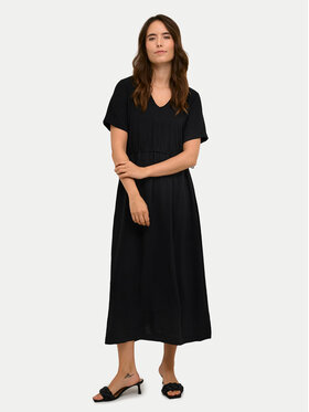 Kaffe Kaffe Kleid für den Alltag Dea 10508615 Schwarz Regular Fit
