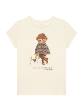 Polo Ralph Lauren Polo Ralph Lauren T-Shirt 313B26296001 Kremowy Regular Fit