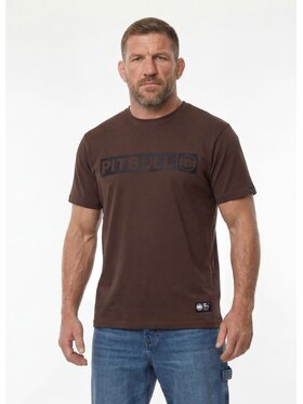 PITBULL PITBULL T-Shirt HILLTOP Brązowy Regular Fit