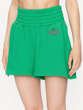 Chiara Ferragni Chiara Ferragni Pantaloncini sportivi 74CBDT01 Verde Regular Fit