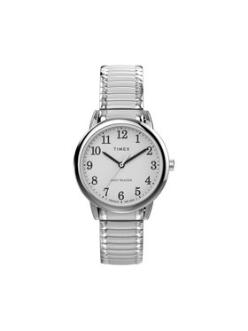 Timex Timex Ročna ura Easy Reader TW2V94700 Srebrna