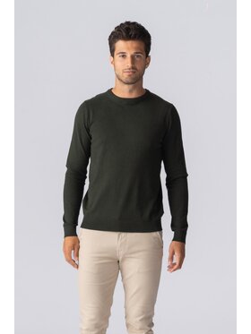 TeeShoppen TeeShoppen Sweter 'Basic Collection' Khaki Regular Fit