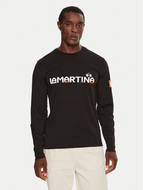 La Martina La Martina Longsleeve ZMR008 JS206 Μαύρο Regular Fit