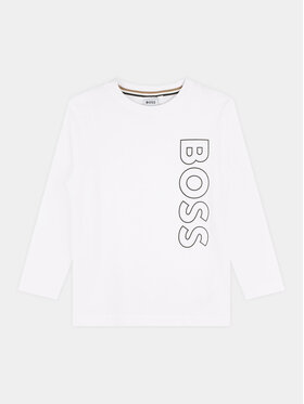 Boss Boss Bluză J25O68 S Alb Regular Fit