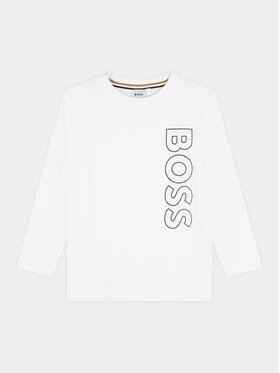 Boss Boss Bluzka J25O68 S Biały Regular Fit
