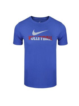 Nike Nike T-Shirt TRAINING TEE Niebieski Basic Fit