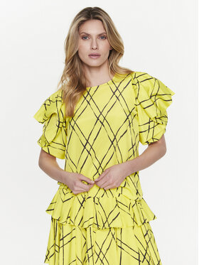 Silvian Heach Silvian Heach Blúzka GPP23376BL Žltá Regular Fit