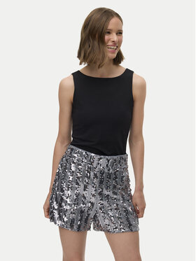 Vero Moda Vero Moda Pantaloncini di tessuto Efa 10335727 Argento Loose Fit