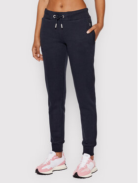Superdry Superdry Spodnji del trenirke Vintage Logo W7010713A Mornarsko modra Regular Fit