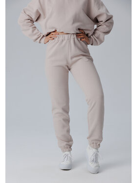 LAURELLA LAURELLA Spodnie dresowe 3TU010 Beżowy Regular Fit