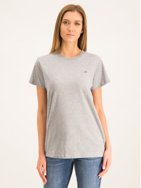 Calvin Klein Calvin Klein T-Shirt Embroidered K20K201370 Szary Regular Fit