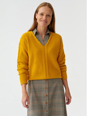 Tatuum Tatuum Sweater Poli T2319.091 Sárga Oversize