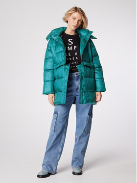 Simple Simple Zimn bunda KUD500-02 Zelen Oversize