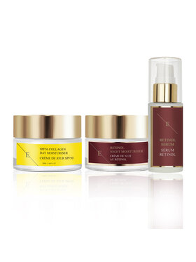 Erthskin London Erthskin London Serum Retinol + krem ​​nawilżający na noc Retinol + kolagenowy krem ​​na dzień SPF Zestaw do pielęgnacji