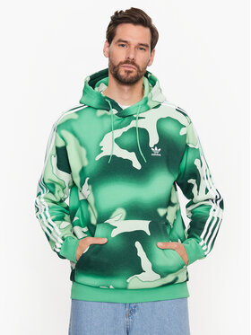 adidas adidas Bluza Graphics Camo Allover Print Hoodie HZ1158 Zielony Regular Fit