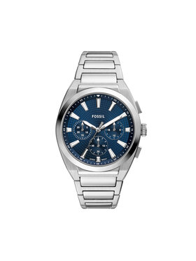 Fossil Fossil Zegarek Everett Chronograph FS6104 Srebrny