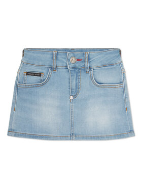 PHILIPP PLEIN PHILIPP PLEIN Gonna di jeans 20157 Celeste Comfort Fit