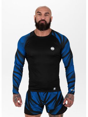 PITBULL PITBULL Koszulka techniczna Pro plus Belt Niebieski Regular Fit