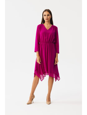 Stylove Stylove Každodenné šaty S354 Ružová Modern Fit