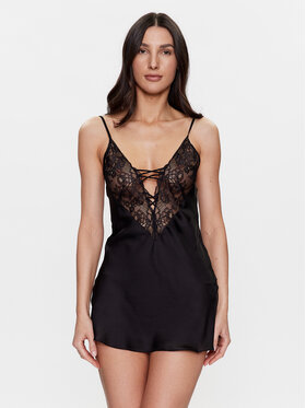 Hunkemöller Hunkemöller Koszula nocna 199451 Czarny Regular Fit