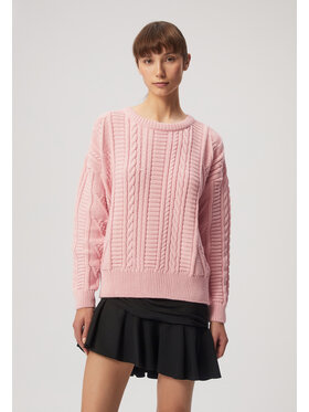 BIZUU BIZUU Sweter MUENTE Różowy Standard Fit