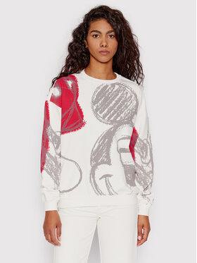 Desigual Desigual Sweatshirt DISNEY Play Mickey 22SWSK29 Blanc Oversize