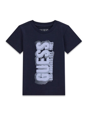 Guess Guess Tričko N6RI11 K8HM4 Tmavomodrá Regular Fit