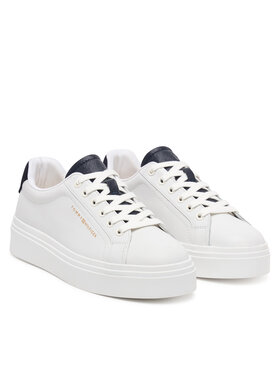 Tommy Hilfiger Tommy Hilfiger Sneakers Th Feminine Platform Monogram FW0FW09594 Alb