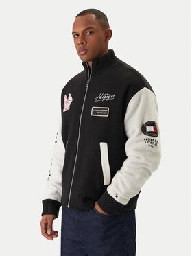 Tommy Hilfiger Tommy Hilfiger Bundy bomber MW0MW42581 Čierna Regular Fit