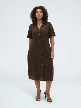 Fiorella Rubino Fiorella Rubino Vestito da giorno 7082T001764N022 Marrone A-Line Fit