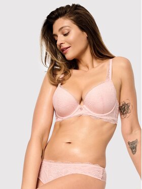 Esotiq Esotiq Biustonosz push-up Sunset 39457 Różowy