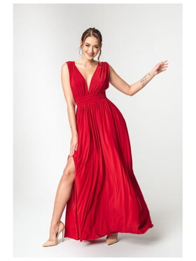 Aurora Aurora Koktejlové šaty Aurelia Červená Feminine Fit