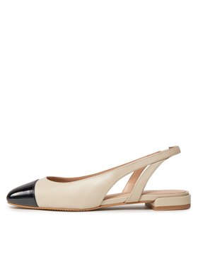 Stuart Weitzman Sandale Sleek Slingback SC667 Écru