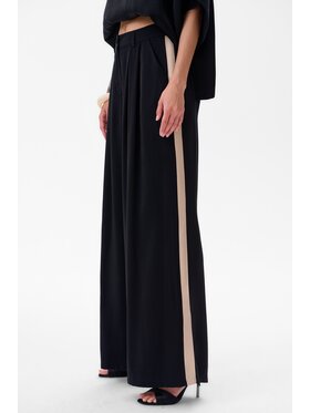 blue shadow blue shadow Spodnie damskie Kasjo Czarny Regular Fit