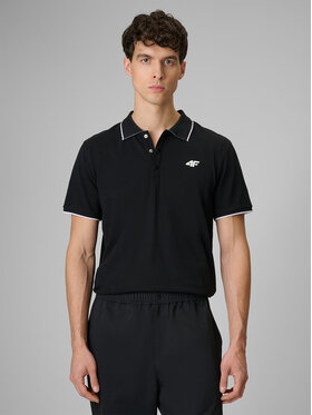 4F 4F Polo COMMERCIAL 12 Czarny Regular Fit
