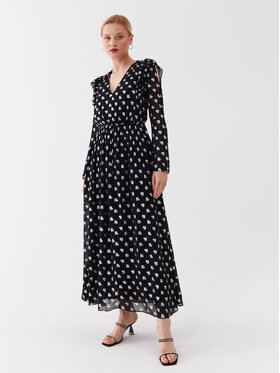 KARL LAGERFELD KARL LAGERFELD Kleid für den Alltag 230W1303 Schwarz Regular Fit