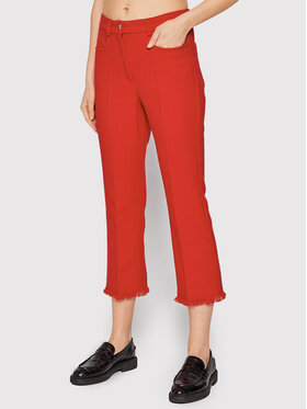 Marella Marella Spodnie materiałowe Locanda 31310721 Czerwony Regular Fit