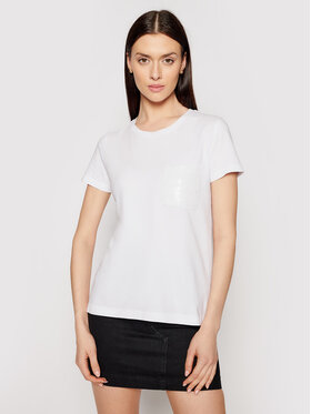 DKNY DKNY Tričko P0RAOC2R Biela Regular Fit