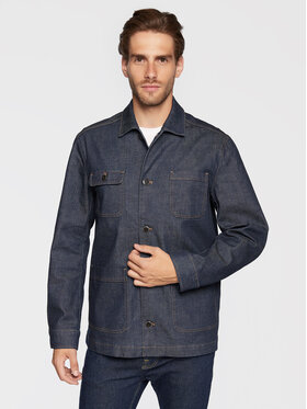 Sisley Sisley Koszula jeansowa 2INPSW00L Granatowy Regular Fit