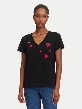 KARL LAGERFELD KARL LAGERFELD T-shirt A3W17017 Crna Regular Fit