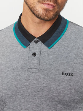 Boss Polo Majica Peoxfordlong_1 50501757 Črna Regular Fit